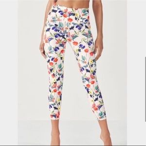 Fabletics M floral 7/8 leggings
